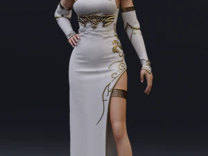 elf priestess 3D Model