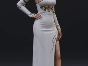 elf priestess 3D Model