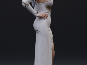 elf priestess Modelo 3D