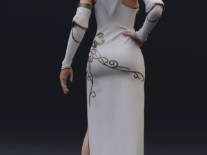 elf priestess 3D Model