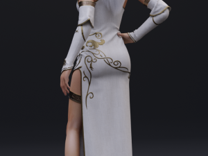 elf priestess Modelo 3D