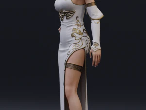 elf priestess 3D Model