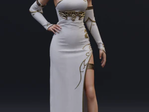 elf priestess 3D Model
