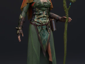 sacerdotisa elfa 2 Modelo 3D