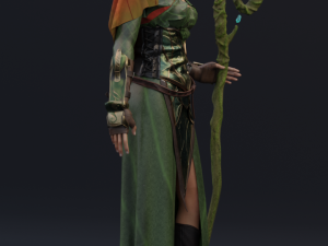 elf priestess 2 3D Model