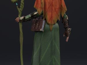 elf priestess 2 3D Model