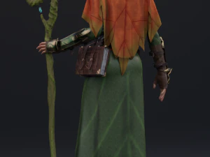 sacerdotisa elfa 2 Modelo 3D