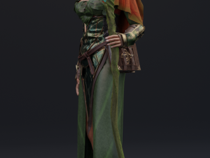 elf priestess 2 3D Model