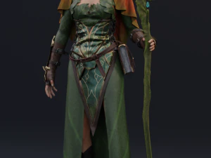 sacerdotisa elfa 2 Modelo 3D