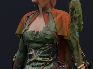 elf priestess 2 3D Model