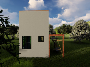tiny house floor plan low-poly Modelo 3D