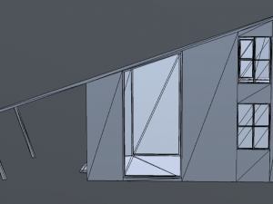 tiny house floor plan low-poly Modelo 3D