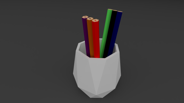 pen holder- pen case 2 3D 프린트 모델 .c4d .max .obj .3ds .fbx .stl .blend 