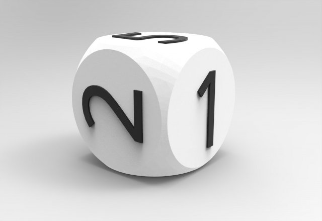 dice for board games 3d print model 3D 프린트 모델 .c4d .max .obj .3ds .fbx .stl .blend 