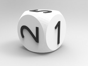 dice for board games 3d print model 3D Print Model