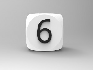 dice for board games 3d print model 3D 프린트 모델
