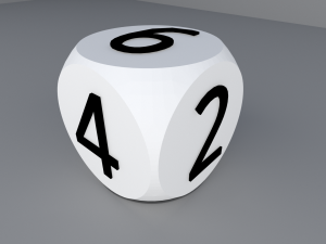 dice for board games 3d print model 3D 프린트 모델