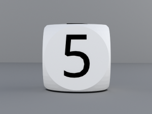dice for board games 3d print model 3D 프린트 모델