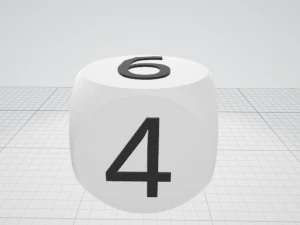 dice for board games 3d print model 3D Print Model