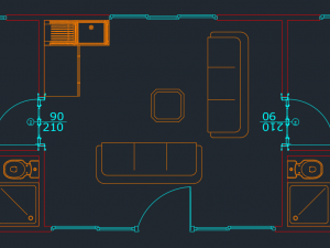 tiny house floor plan-2 low-poly 3D Model