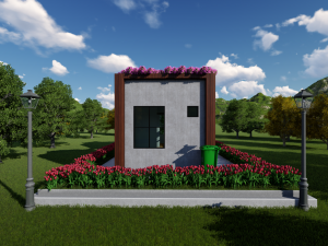 tiny house floor plan-2 low-poly 3D Model