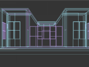 tiny house floor plan-2 low-poly 3D Model