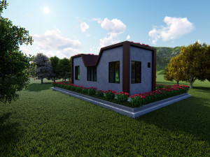 tiny house floor plan-2 low-poly 3D Model