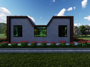 tiny house floor plan-2 low-poly 3D Model