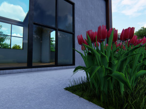 tiny house floor plan-2 low-poly 3D Model