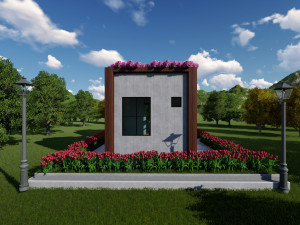 tiny house floor plan-2 low-poly 3D Model