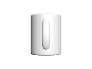 cup - mug 3d print model Modelo de Impressão 3D