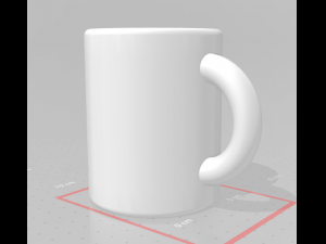 cup - mug 3d print model Modelo de Impressão 3D