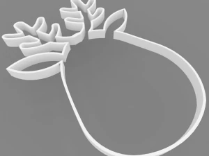 3d printable deer cookie mold 3d print model 3D Print Model