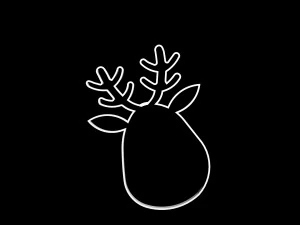 3d printable deer cookie mold 3d print model 3D Print Model