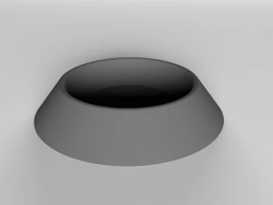 FOOD BOWL Tigela de pl&aacute;stico para gato e cachorro Modelo de Impressão 3D
