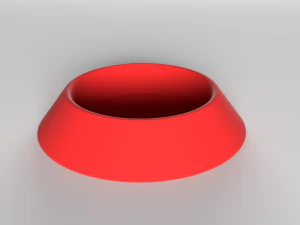 FOOD BOWL Tigela de pl&aacute;stico para gato e cachorro Modelo de Impressão 3D
