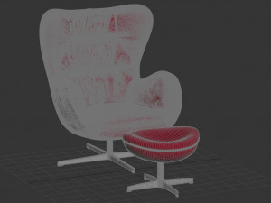 wing chair 3D Model