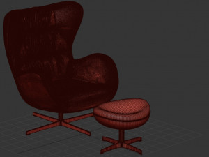 wing chair 3D Model