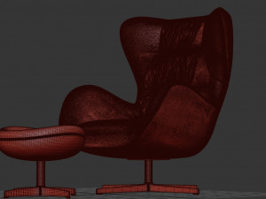 wing chair 3D Model