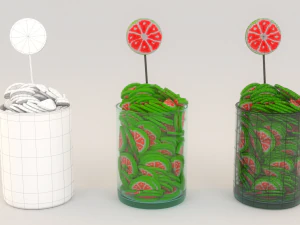 Candies Pack 3D Model