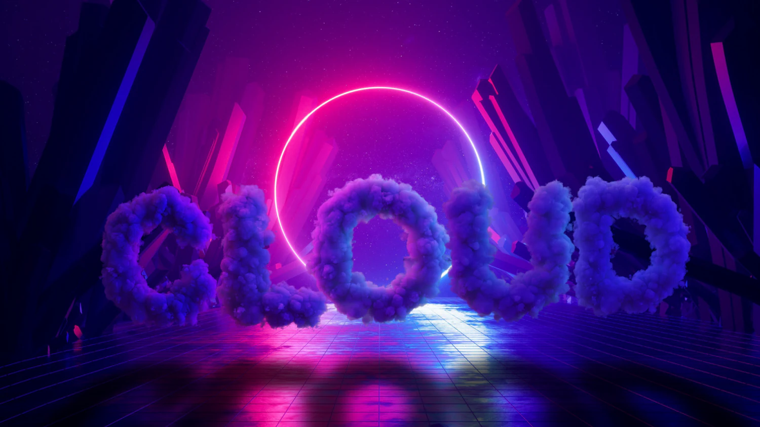 Cloudy Alphabet 3D Model .c4d .max .obj .3ds .fbx .stl .blend 