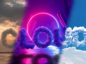Cloudy Alphabet 3D Model
