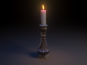Old Candlestick 3D 模型
