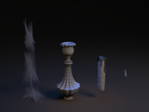Old Candlestick 3D 模型