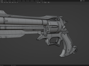 Revolver 3D-Modell