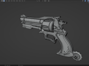 Revolver 3D-Modell
