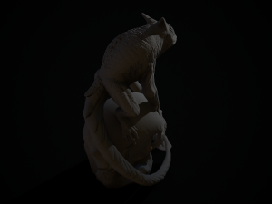 frog on the skull Model do druku 3D