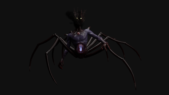 spider-monster Model 3D .c4d .max .obj .3ds .fbx .stl .blend 