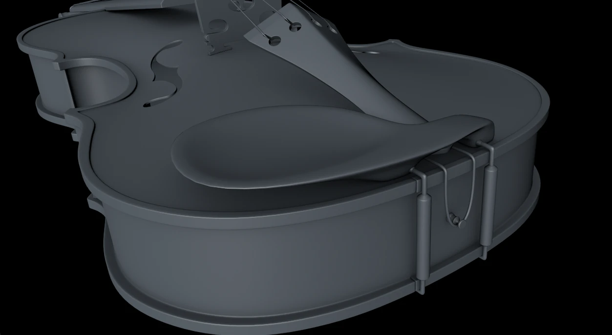 violin 3D Model .c4d .max .obj .3ds .fbx .stl .blend