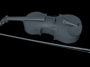 violin 3D Model